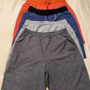 Lululemon men’s shorts 9” lot of 4 size medium.
